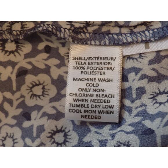 Ann Taylor floral print knee length dress bell sleeves size 14 - Picture 8 of 8